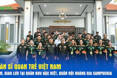 Đoàn sĩ quan trẻ Việt Nam thăm, giao lưu tại Quân khu Đặc biệt, Quân đội Hoàng gia Campuchia