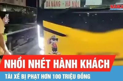 Nhồi nhét hành khách, tài xế bị phạt hơn 100 triệu đồng