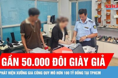 Phát hiện xưởng gia công gần 50.000 đôi giày Nike giả quy mô hơn 100 tỷ đồng tại TPHCM