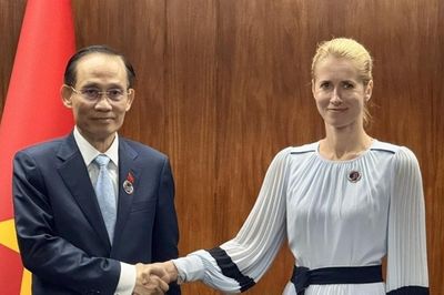 Bộ trưởng Ngoại giao Lê Hoài Trung gặp Phó Chủ tịch Ủy ban châu Âu, Đại diện cấp cao EU về Chính sách đối ngoại và an ninh Kaja Kallas