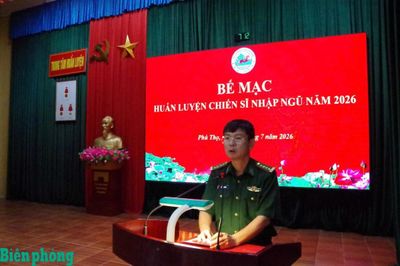 Trung tâm Huấn luyện Bộ đội Biên phòng bế mạc huấn luyện chiến sĩ nhập ngũ năm 2026