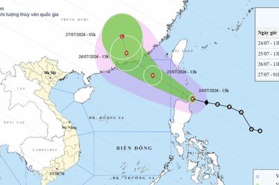 Sáng sớm mai, bão NOUL sẽ di chuyển vào Biển Đông