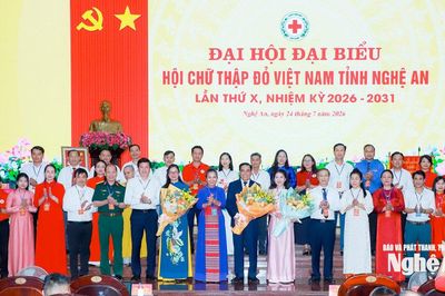 Đồng chí Võ Trọng Hải làm Chủ tịch danh dự Hội Chữ thập đỏ tỉnh Nghệ An khóa X