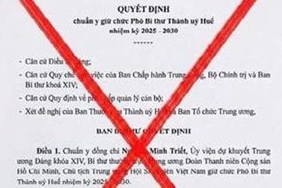 Huế: Văn bản về công tác nhân sự lan truyền trên mạng xã hội là giả mạo