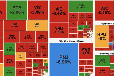 VN-Index giảm gần 13 điểm, thanh khoản suy yếu