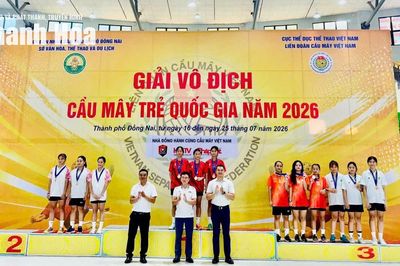 Thanh Hóa giành huy chương vàng tại Giải Vô địch Cầu mây trẻ Quốc gia