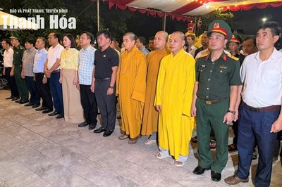 Xã Hoằng Tiến dâng hương, cầu siêu tri ân các Anh hùng Liệt sĩ, mẹ Việt Nam Anh hùng