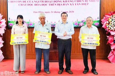 Tân Hiệp hỗ trợ 240 triệu đồng xây, sửa nhà cho 5 hộ dân