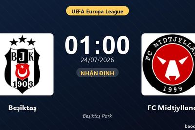 Nhận định Beşiktaş vs FC Midtjylland: đội hình dự kiến