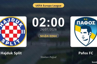 Nhận định Hajduk Split vs Pafos FC: đội hình dự kiến
