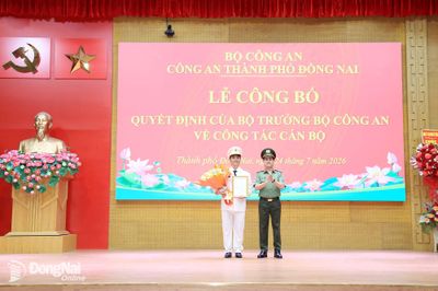 Đại tá Trần Trọng Thủy được bổ nhiệm làm Phó Giám đốc Công an thành phố Đồng Nai