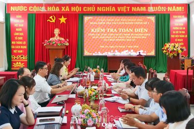 Kiểm tra công tác cải cách hành chính tại phường Bảo An