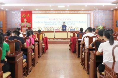 Phường Lào Cai đấu giá thành công 14 thửa đất