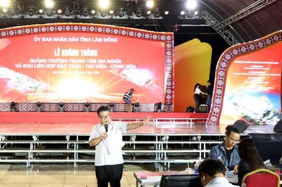 Lâm Đồng tổng duyệt Lễ khánh thành Quảng trường Trung tâm Gia Nghĩa và Khu liên hợp Bảo tàng, Thư viện, Công viên