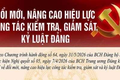 Đổi mới, nâng cao hiệu lực công tác kiểm tra, giám sát, kỷ luật Đảng