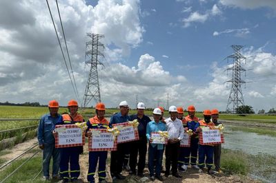 Chủ tịch HĐQT Trường Sơn (TSA) động viên cán bộ nhân viên đẩy nhanh tiến độ Dự án đường dây 110kV Châu Đốc – Cái Dầu