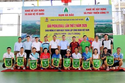 Sôi nổi Giải Pickleball Đạm Hà Bắc lần thứ II năm 2026