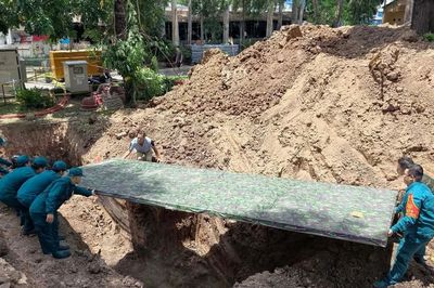Phát hiện thêm hố chôn tập thể liệt sĩ ở Công viên Lê Thị Riêng