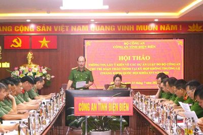 Công an Điện Biên góp ý ba dự án luật do Bộ Công an chủ trì