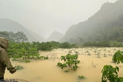 Cảnh báo lũ quét, sạt lở đất, sụt lún đất do mưa lũ hoặc dòng chảy trên khu vực tỉnh Cao Bằng