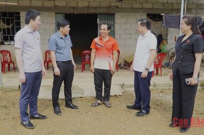 Đoàn ĐBQH tỉnh giám sát thực hiện Luật Đất đai năm 2024 đối với đồng bào DTTS tại cụm xã Quảng Uyên, Độc Lập, Hạnh Phúc