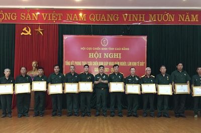 Khen thưởng 34 cá nhân có thành tích trong phong trào 'Cựu chiến binh giúp nhau giảm nghèo, làm kinh tế giỏi'