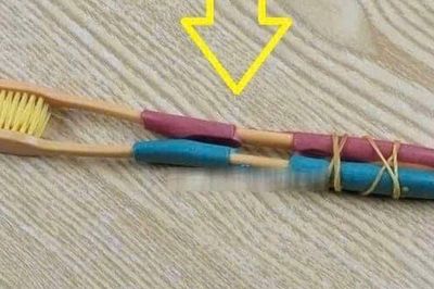 Bàn chải đánh răng cũ đừng vội bỏ đi: Buộc lại với nhau, bạn sẽ nhận được công dụng bất ngờ