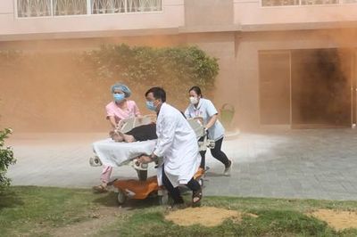 Công an TPHCM: Diễn tập PCCC-CNCH tại Bệnh viện đa khoa Hồng Đức II