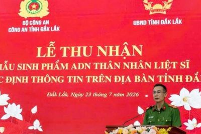 Đắk Lắk phát động thu nhận lấy mẫu ADN thân nhân liệt sĩ chưa xác định được danh tính