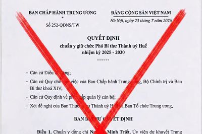 Huế cảnh báo văn bản giả mạo về công tác nhân sự