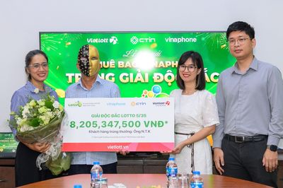 Làm vườn xong, người đàn ông nhận tin trúng độc đắc Vietlott hơn 8 tỷ đồng