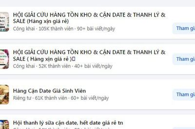 Cẩn thận khi 'giải cứu' hàng cận date