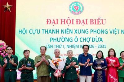 Phường Ô Chợ Dừa tổ chức Đại hội đại biểu Hội Cựu thanh niên xung phong lần thứ I