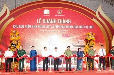 Khánh thành Khu lưu niệm Anh hùng liệt sĩ Công an nhân dân Bùi Thị Cúc