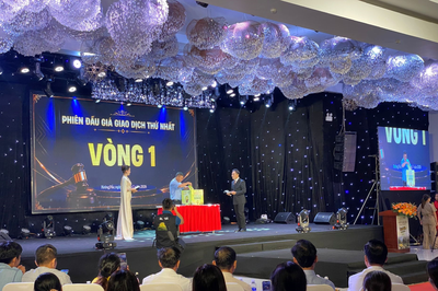 Xã Krông Pắc (Đắk Lắk) đấu giá thành công lô sầu riêng trị giá gần 24 tỷ đồng