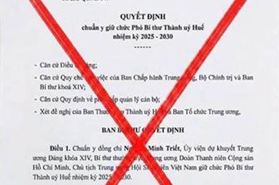 Cảnh giác với văn bản giả mạo về nhân sự