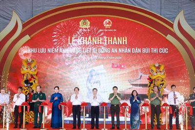 Khánh thành Khu lưu niệm Anh hùng liệt sĩ Công an nhân dân Bùi Thị Cúc