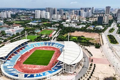Sân Mỹ Đình 'thay áo mới', sẵn sàng chào đón tuyển Việt Nam