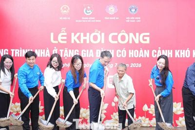 Bí thư T.Ư Đoàn khởi công nhà tình nghĩa cho cựu chiến binh khó khăn