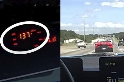Bị phát hiện chạy 220 km/h, tài xế Lamborghini tẩu thoát bất thành vì tắc đường