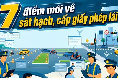7 điểm mới về sát hạch, cấp giấy phép lái xe