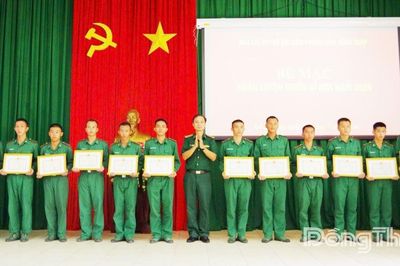 Bế giảng huấn luyện chiến sĩ mới năm 2026