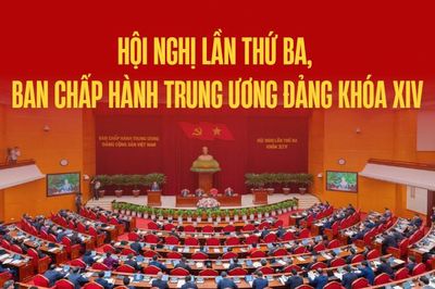 [Infographic] Hội nghị lần thứ ba, Ban Chấp hành Trung ương Đảng khóa XIV: Thống nhất cao nhiều chủ trương, chính sách lớn về xây dựng Đảng, hệ thống chính trị, phát triển và bảo vệ đất nước