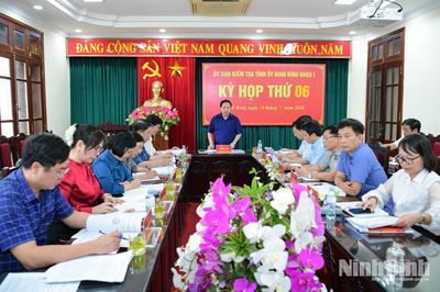 Kỳ họp thứ 6 Ủy ban Kiểm tra Tỉnh ủy