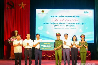 Văn phòng Cơ quan Cảnh sát điều tra Bộ Công an tổ chức các hoạt động an sinh xã hội tại xã Bình Giang
