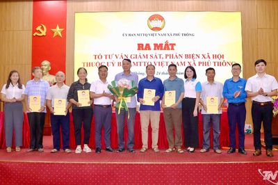 Xã Phủ Thông ra mắt Tổ tư vấn giám sát, phản biện xã hội