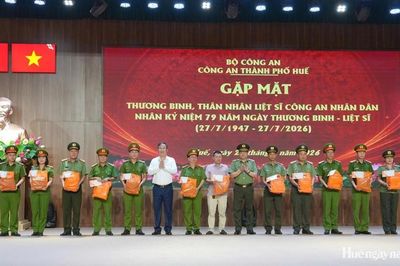 Gặp mặt, tặng quà thương binh và thân nhân liệt sĩ trong lực lượng Công an nhân dân