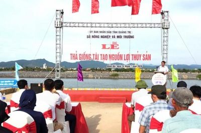 Quảng Trị: Tổ chức thả giống tái tạo nguồn lợi thủy sản năm 2026