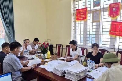 Xã Vĩnh Thanh đẩy nhanh tiến độ hoàn thiện cơ sở dữ liệu đất đai