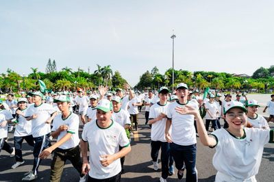 Hơn 1.500 người hưởng ứng Chương trình Toàn dân tập luyện thể dục thể thao tại Quảng Ngãi